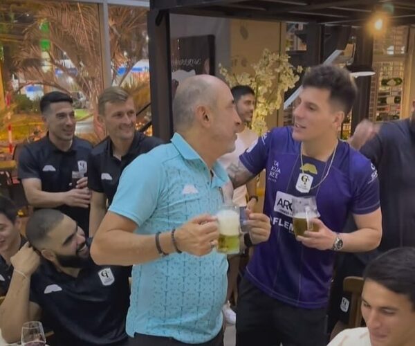 ¡Cerveza, alegría y “premios” en campamento de Tacuary tras permanencia en Primera!