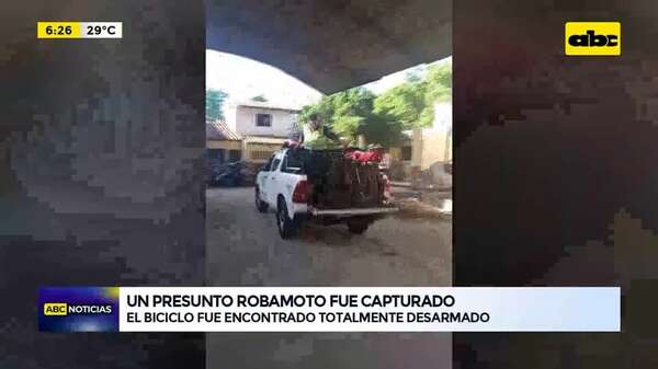 Video: Un presunto robamoto fue capturado - ABC Noticias - ABC Color