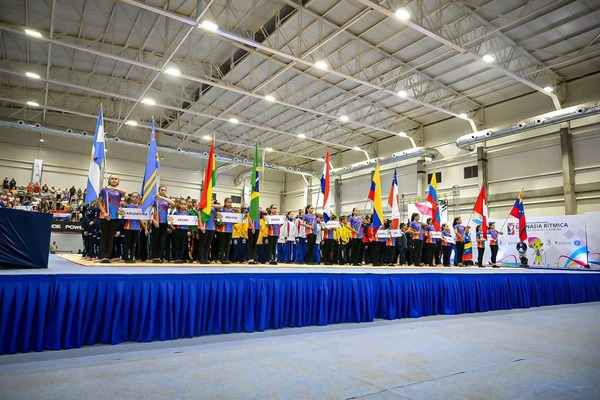 Inauguración oficial del Sudamericano de Gimnasia Rítmica en la SND - PARAGUAY TV HD