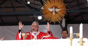 La Nación / Caacupé: cardenal Martínez se refirió a los problemas sociales del país
