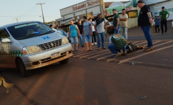 Motociclista adolescente herido en accidente de tránsito
