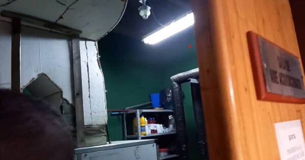 La Nación / Principio de incendio en el Senado fue causado por correas de un ascensor