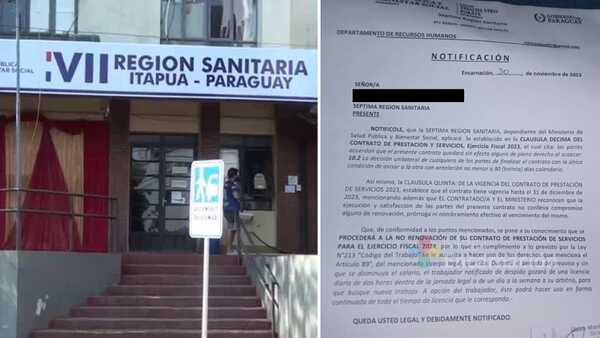 Ministerio de Salud despide a al menos 150 funcionarios de blanco en Itapúa