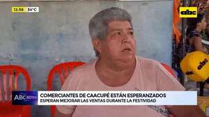 Video: Comerciantes de Caacupé están esperanzados - ABC Noticias - ABC Color