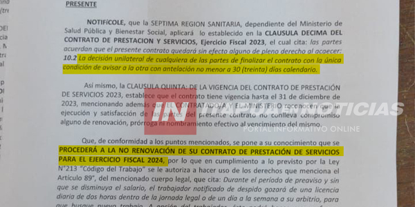 150 FUNCIONARIOS DE SALUD EN ITAPÚA FUERON NOTIFICADOS DE FINALIZACIÓN DE SUS CONTRATOS - Itapúa Noticias