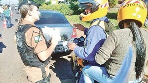Foz: Incautan 46 motos paraguayas por carecer de seguro