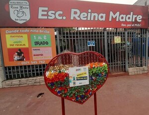 Comunidad educativa de San Lorenzo recolecta tapitas para ayudar a niños con cáncer » San Lorenzo PY