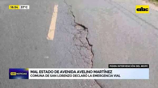 Video: mal estado de avenida Avelino Martínez - ABC Noticias - ABC Color