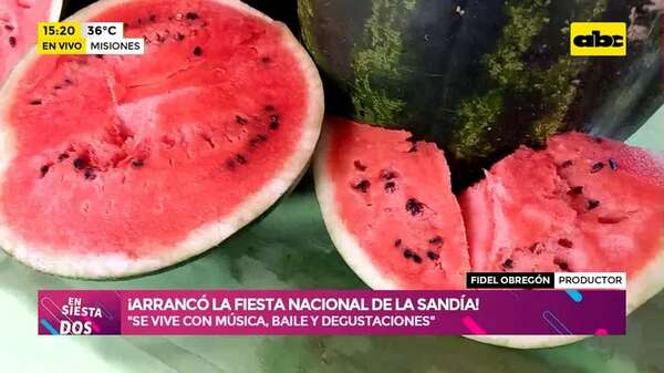 Video: ¡Arrancó la Fiesta Nacional de la Sandía! - Ensiestados - ABC Color
