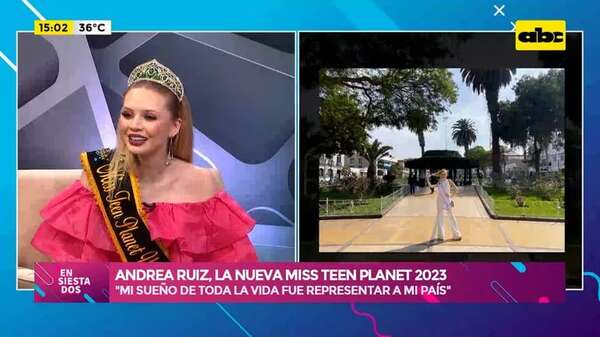 Video: Andrea Ruiz, la nueva Miss Teen Planet 2023 - Ensiestados - ABC Color