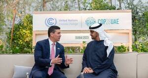 La Nación / Peña y su par emiratí conversan sobre proyectos en conjunto y acuerdo con el Mercosur