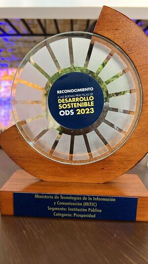 Red Pacto Global otorga reconocimiento a MITIC por buenas prácticas de desarrollo sostenible 2023