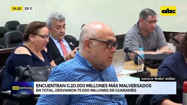 Juicio a ‘’Ñoño’' Núñez: encuentran G.20.000 millones más malversados - ABC Noticias - ABC Color