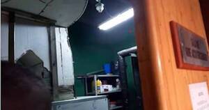 La Nación / Principio de incendio en ascensor del Senado