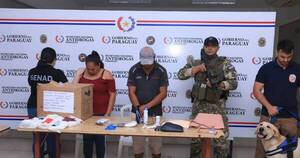 La Nación / Incautan 3 kilos de cocaína en gel con destino a Europa