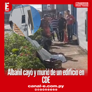 Albañil cayó de edificio en CDE y murió