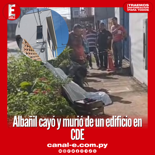 Albañil cayó de edificio en CDE y murió