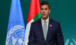 Santiago Peña pone a Paraguay de ejemplo y pide eliminar exigencias para acceder a fondos climáticos