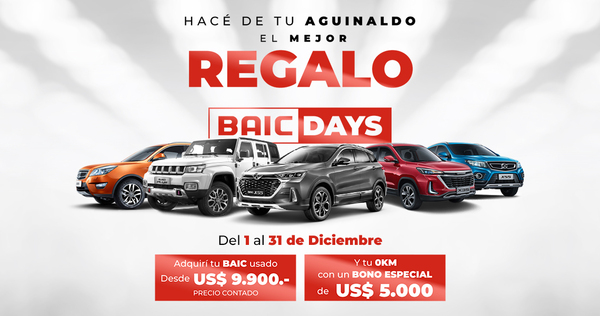 Baic lanza la campaña HACÉ DE TU AGUINALDO EL MEJOR REGALO