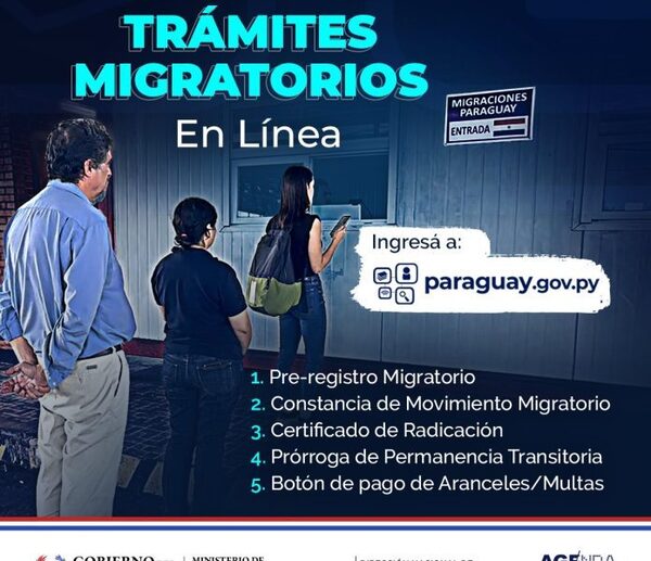 Migraciones presenta primeros trámites en línea