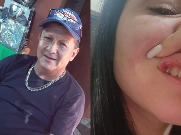 (VIDEO). Cobarde agresión a una joven mujer por parte de un arriero cuya esposa gritaba endemoniada en medio de la calle