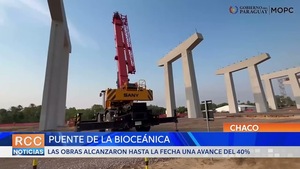 Puente de la Bioceánica alcanzó un 40% de avance general