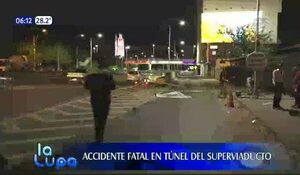 Accidente fatal en el túnel del superviaducto | Telefuturo
