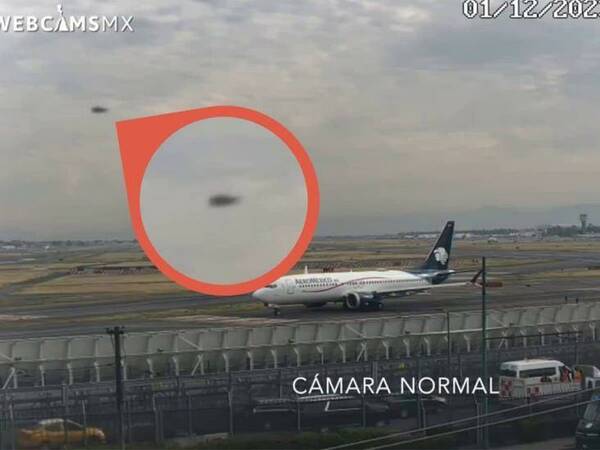 ¿Es un pájaro? ¿Es un insecto? ¿es una nave?: “algo” cruzó por el aeropuerto y lo captó una cámara