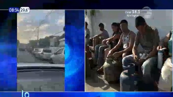 El colmo de la improvisación: Gas gratis de Petropar se acabó antes del mediodía - Noticias Paraguay