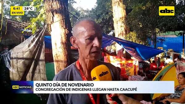 Video: Congregación indígena llega hasta Caacupé - ABC Noticias - ABC Color