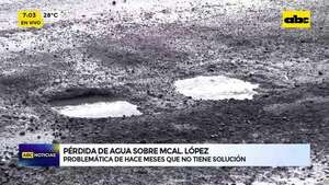Video:  Pérdida de agua sobre Avda. Mcal. López  - ABC Noticias - ABC Color