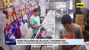 Video: robó celulares de un local y fue reducido - ABC Noticias - ABC Color