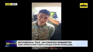 Video: detuvieron a “Tule”, un conocido robamotos  - ABC Noticias - ABC Color