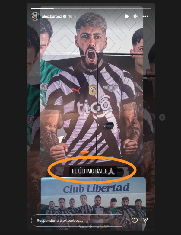 ¿Será el último partido de Alex Barboza en Libertad?