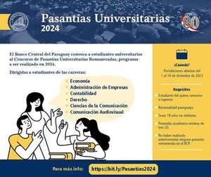 Sigue abierta la convocatoria para hacer pasantías universitarias en el BCP - Nacionales - ABC Color