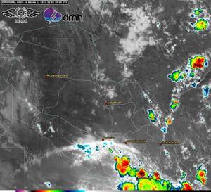 ¡Cháke péa! Ya se viene la tormenta con posible granizada, he’i los de meteorología