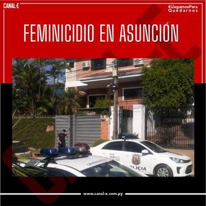 Feminicidio en Asunción, el presunto autor se autoeliminó