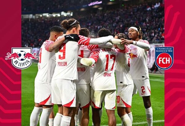 Leipzig domina al Heidenheim (2-1) y mete presión sobre Dortmund y Stuttgart