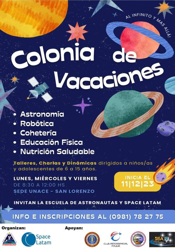 Invitan a colonia de vacaciones espacial - .::Agencia IP::.