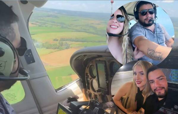 [GALERÍA] Ex-modelo llora la partida del piloto del avión que cayó en San Pedro
