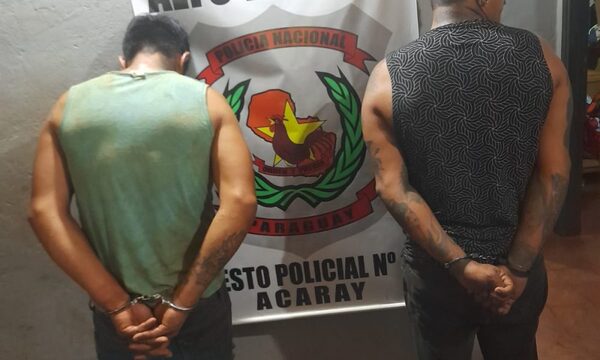 Detienen a sindicados de robar G. 5.000.000 