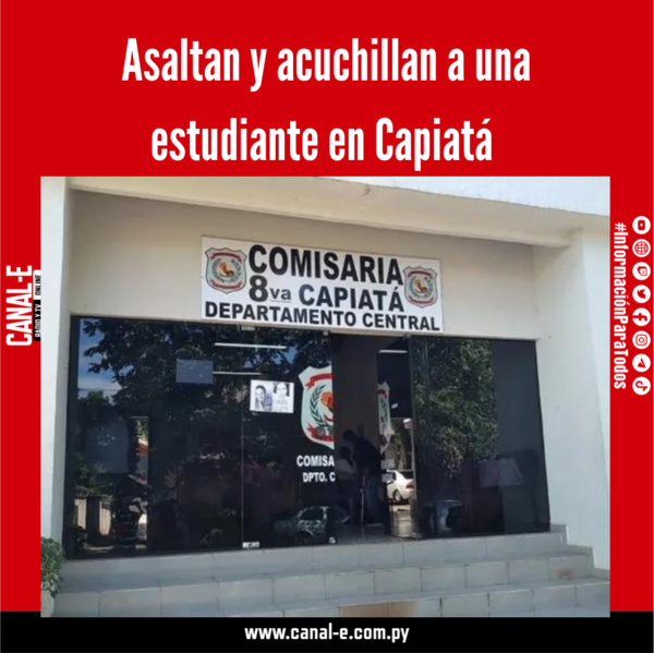 Asaltan y acuchillan a una estudiante en Capiatá