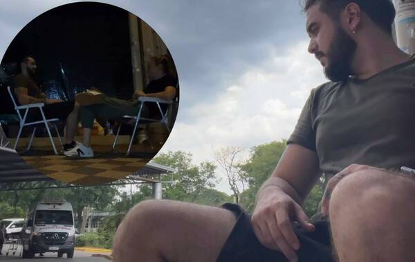 Anne Walde acompañó a Ale Rojas en su vigilia por su papá en IPS
