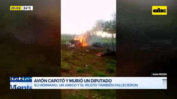 Video: El Diputado Walter Harms y otras tres personas mueren en accidente aéreo - Periodísticamente - ABC Color