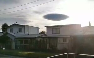¿OVNI? Nube con forma de platillo volador sorprende a habitantes de Chile