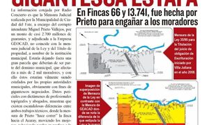 Mensura Judicial de Prieto en fincas 66 y 13.741 no muestra la realidad, y hecha para engañar a moradores