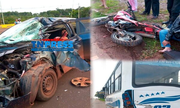 Un motociclista y un automovilista sufrieron serias lesiones durante violento triple choque – Diario TNPRESS