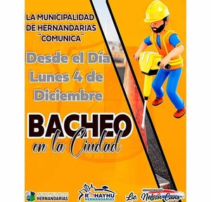 Inician bacheo de principales arterias de Hernandarias | DIARIO PRIMERA PLANA