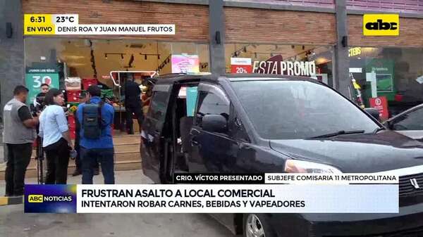 Video: Frustran intento de asalto a local comercial - ABC Noticias - ABC Color