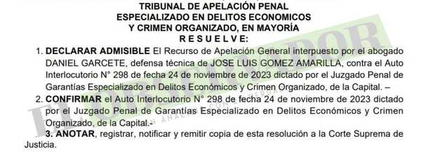 OG Selu, imputado por trata de personas, seguirá en Tacumbú, confirmó la Cámara de Apelaciones